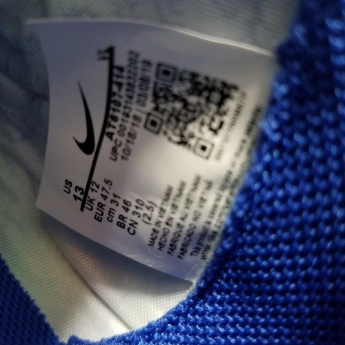 Nike Tiempo Legend 8 FG Royal Blue White AT6107-414 Size 13 NEW - Picture 5 of 6
