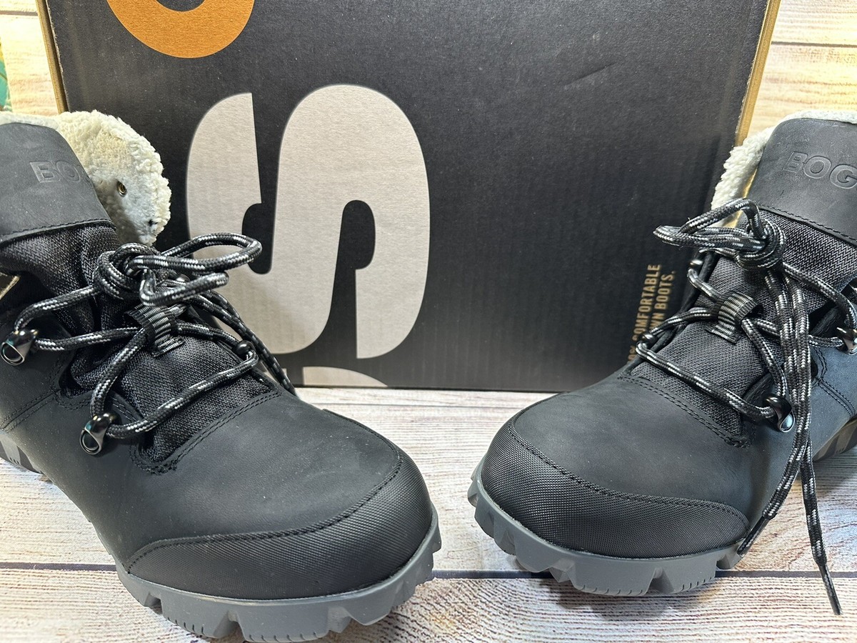 NEW Bogs Women's Arcata Dash Waterproof Boot Black Sz 10 | eBay