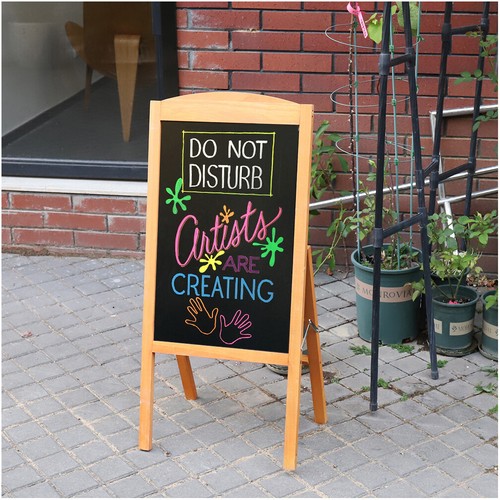 All Types Chalkboard Message Sign Easy Erasable Clear Cafe Writing Blackboard - Picture 50 of 76