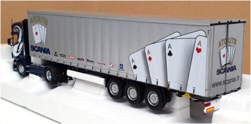 Universal Hobbies scala 1/50 5607 - Camion e rimorchio Scania (Atouts) blu/argento - Foto 2 di 4