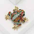 Corsage Personality Summer Red Elegant Frog Alloy Brooch Inlaid Shiny Rhinestone