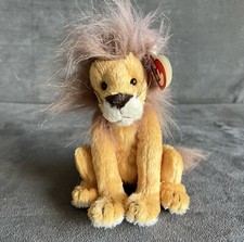 TY Beanie Babies Kingston Lion Plush Stuffed Animal Retired Vintage 1993 Tag