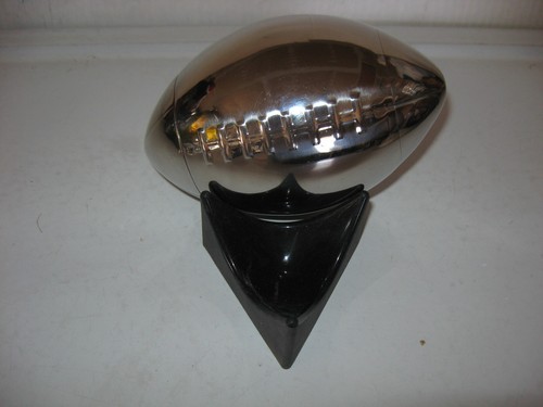 Football Cocktail Shaker Chrome Steel with Base - Picture 5 of 6