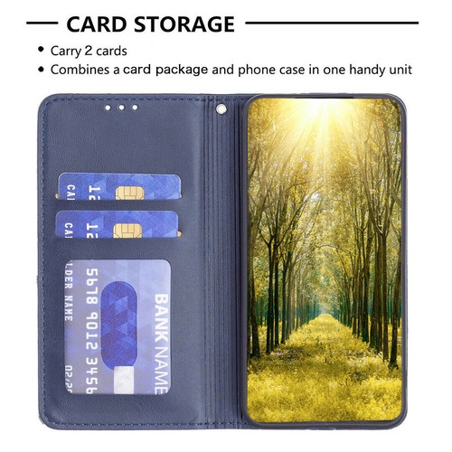 Luxury Splice Leather Flip Wallet Cover Case For 16 15 14 13 12 11 Pro Max - Picture 3 of 18