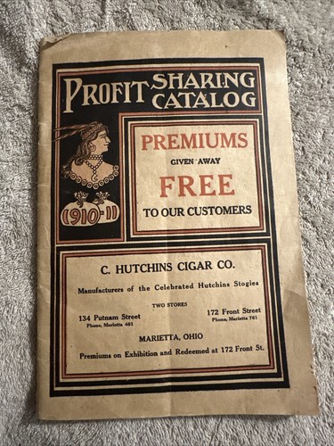 SELTENER ZIGARRENKATALOG ANFANG 1910-1911 C. HUTCHINS