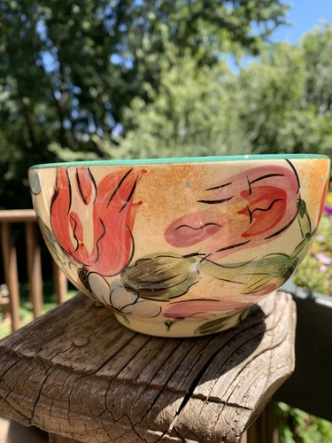 Nantucket Home Ceramic Pottery Stoneware Handpainted Serving Soup Cereal 6” Bowl - Picture 7 of 10