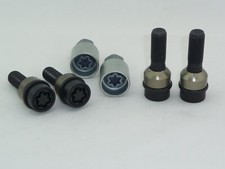 H&R Felgenschlösser Felgenschloß 4 Stk. schwarz M14x1,5x68 Flachbund bew Konus
