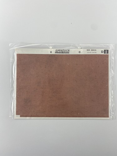 Vintage Superquick Building Paper OO Gauge 6 sheets Tiles Slates Paving Brick - Picture 2 of 9