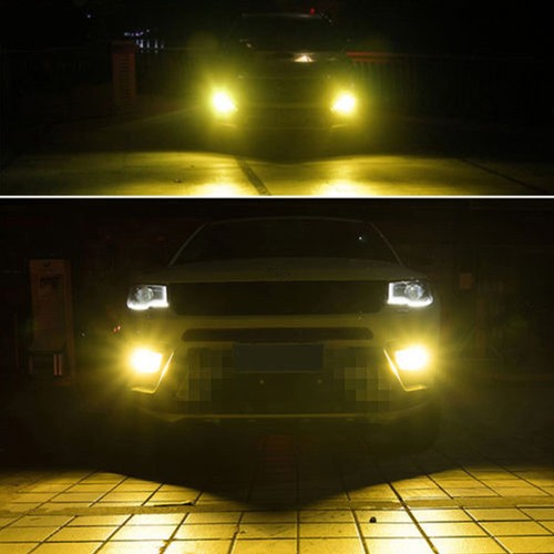 2x 5202 H16 LED Fog Light Bulbs For Chevy Silverado 1500 2007-2015 yellow - Imagen 6 de 8