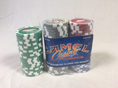 how much is a pack of cigarettes in las vegas Camel Cigarettes Las Vegas Casino Promotional Poker Chips 50 Pack Plus 21  Pack