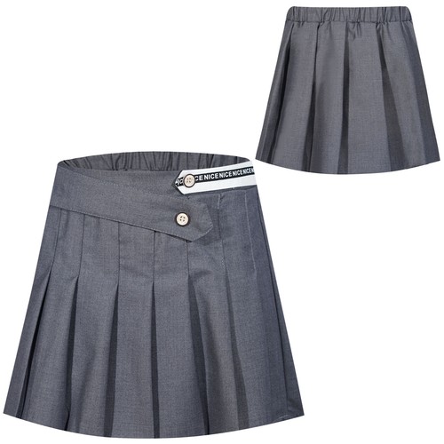 Kids Girls Skirts Elastic Waisted Skirt Stage Miniskirt Students Underskirt - Picture 4 of 24