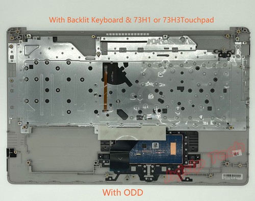 Palmrest For HP 17BY 17-BY 17-CA 17Z-CA 17T-BY Top Cover W/Keyboard PTP Touchpad - Picture 7 of 15