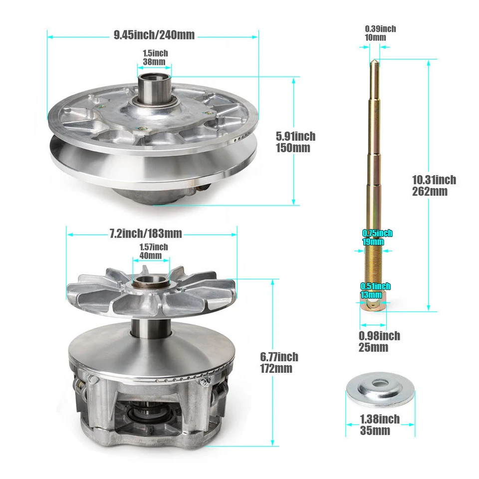 Drive clutch+puller 1323298 3235785 For 2016-2021 RZR 1000 XP 2016 RZR 1000-S AU - Image 3 of 4