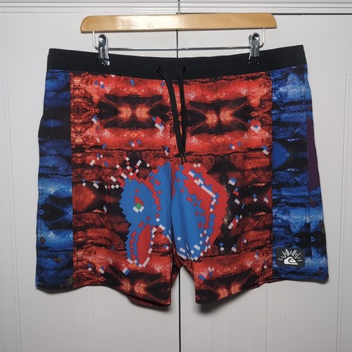 Men's Quiksilver x Julien David Multi Color 16" Boardshorts Rare 2015 - Size XL