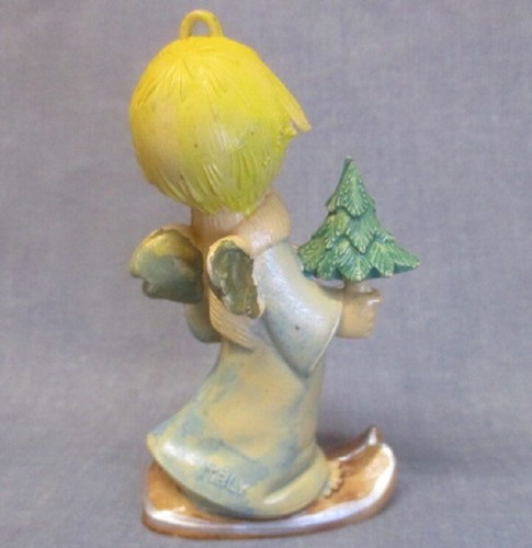 vintage CHERUB ANGEL Ornament with Balloons on Skis & Airplane ITALY ~ set of 3 - Picture 7 of 7
