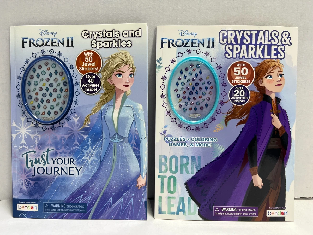 2 SET Disney Frozen II Activity Book Crystals and Sparkles W 50