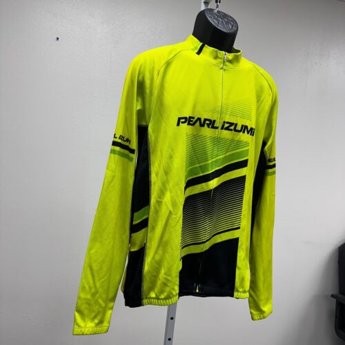 Pearl Izumi Elite Cycling Jacket Full Zip Long Sleeve Neon Yellow XXL - Picture 7 of 12