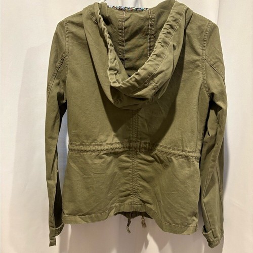 Prince & Fox Women's Size Small Olive Green Hooded Jacket - Picture 3 of 4