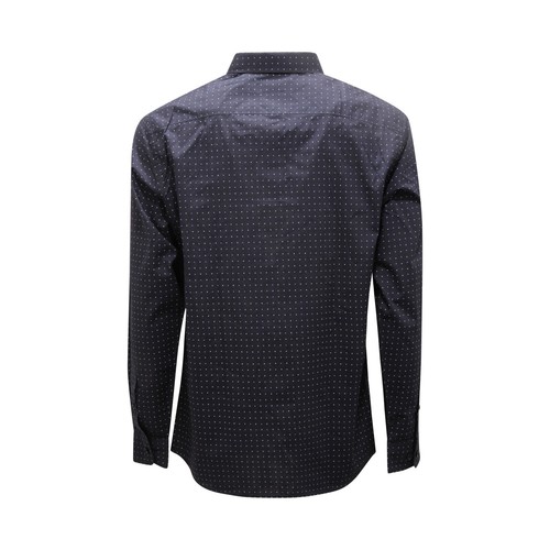 5523AR camicia uomo SELECTED HOMME EASY TO IRON man SLIM shirt blue - Picture 2 of 4
