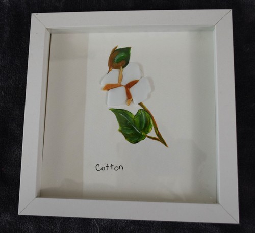 Arte en vidrio de mar, arte en vidrio caído, bola de algodón - Imagen 4 de 4