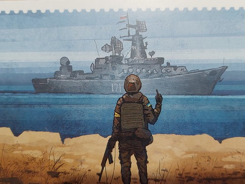 🔥 Ukrainian 2022 Postcard RUSSIAN WARSHIP Go F**k ! First day ! Authentic. - Picture 3 of 12