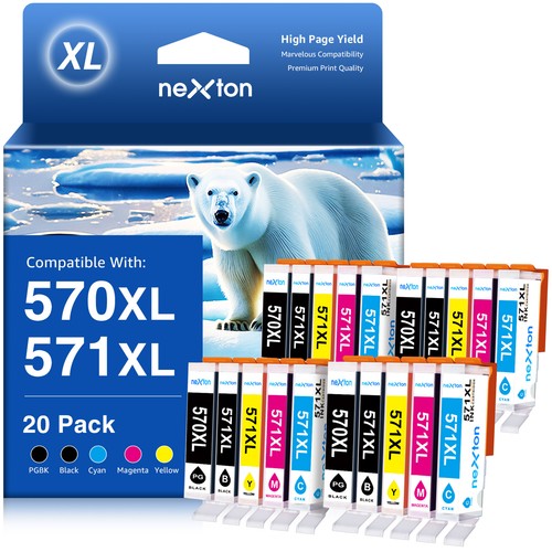 Druckerpatronen für CANON PGI-570 CLI-571 XL MG5700 MG5750 MG5752 TS5050 TS5055 - Bild 15 von 19