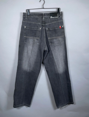 VTG Southpole Baggy Fit Red Tab Jeans Men's 34 x 32 Black Denim