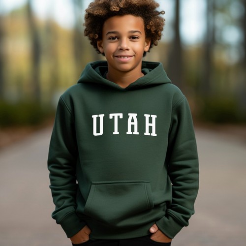 Utah Kids Hoodie | Utah Youth Pullover Hoodie | Utah Hoodie - Picture 5 of 6