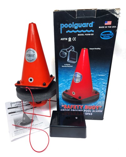 PoolGuard PGRM-SB Safety Buoy Above Ground Pool Alarm Red NO POWER ADAPTER