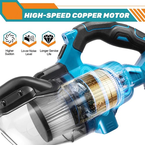Cordless Vacuum Cleaner Handheld Bagless Vac With Nozzle For Makita 18V Battery - Picture 5 of 13