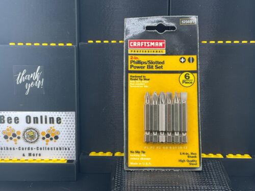 Vástago hexagonal vintage NOS Craftsman 2 en 1/4" 6 piezas 9-25691 nuevo 🐝