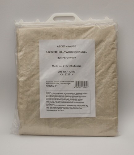 Hollywoodschaukel Schutzhülle Abdeckplane Abdeckhaube 3-sitzer, transparent - Bild 2 von 5