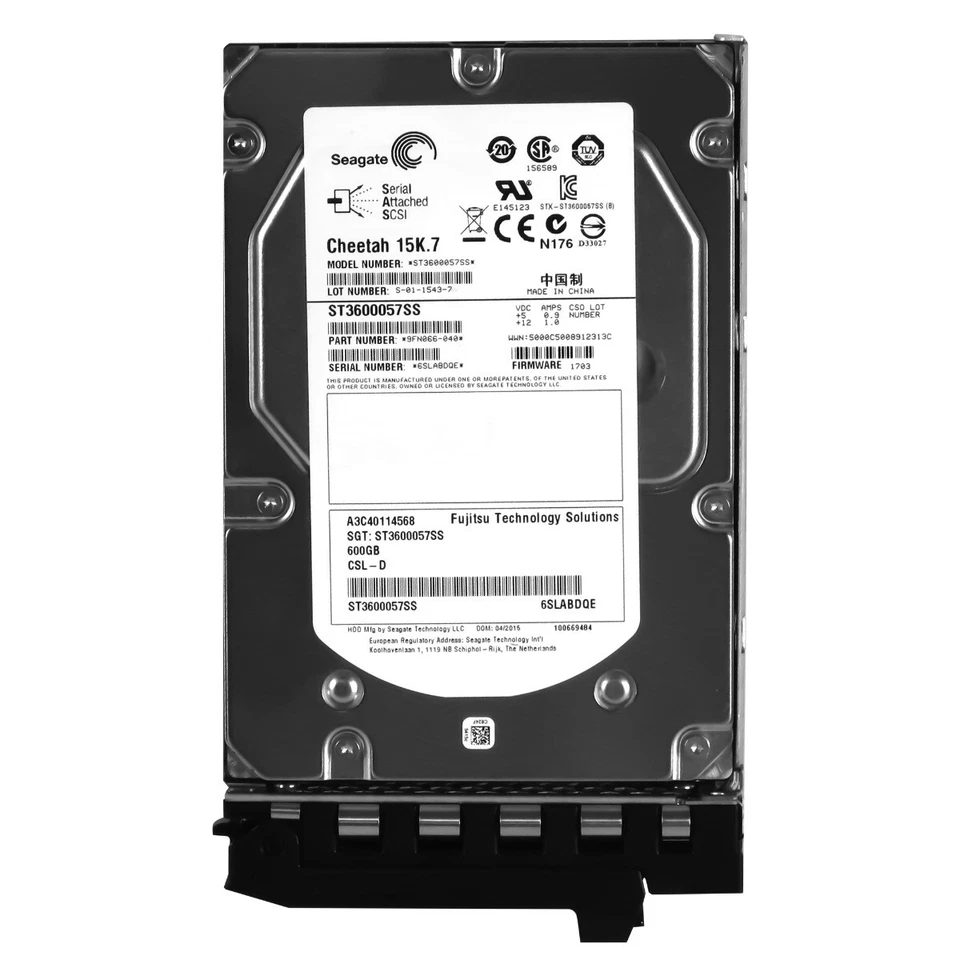 Hard Drive Fujitsu A3C40114568 ST3600057SS 600GB SAS-2 15000RPM 16MB 3.5" Inch - Image 3 of 3