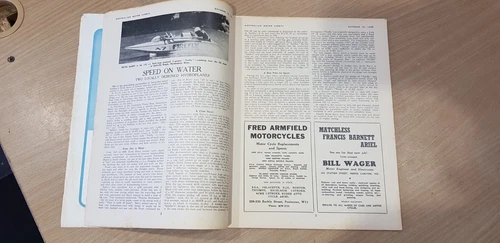 AUSTRALIAN MOTOR SPORTS MAGAZINE OCT. 15TH 1948 JOWETT JAVELIN 350cc DOUGLAS - Picture 3 of 19