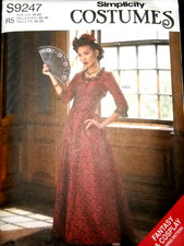 Simplicity 9247 Corset Bolero Skirt Costume Size 14-22 Sewing Pattern