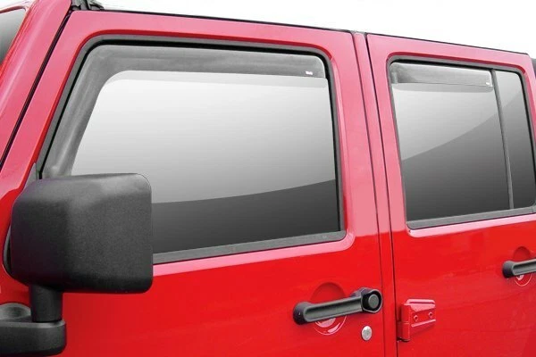 Westin 72-51495 4Pc In-Channel Window Deflectors for 2007-2018 Jeep Wrangler JK Foto 3 de 4