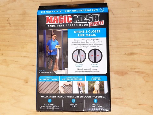 🚪Magic Mesh magnetic screen door - New in Original Box 🚪 - Picture 2 of 2