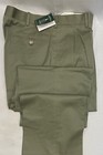 HOUSE OF CARRINGTON Men's Clubhouse Olive Green Cotton Pleated Pants Size 36 NEW — photo 3