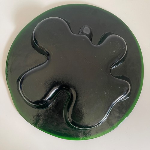Vintage Holmegaard Ikebana Green Glass Bowl Michael Bang MCM Denmark 1970's Art - Bild 7 von 18
