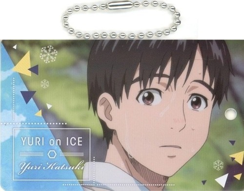 metal card keychain strap accessory Yuri on Ice anime Katsuki Yuri - Picture 3 of 3