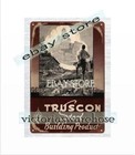 1941 Truscon steel building products metal tin sign advertising wall art