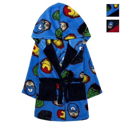 Marvel Avengers Kids Fleece Winter Robe 6993 - Picture 1 of 15