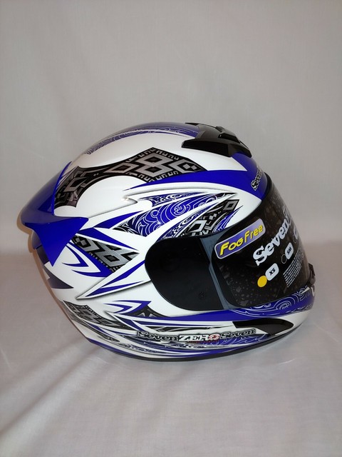 Seven Zero Seven Centurion Motorcycle Helmet Blue Sz XS DOT Approved | eBay