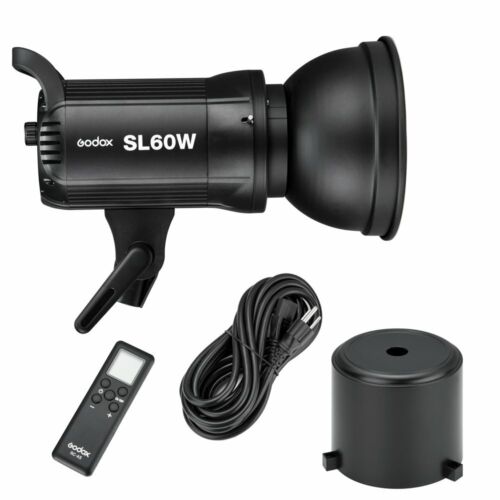 Godox SL60W 5600K Continuous Light Bowens Mount +95CM Softtbox +stand +BD-04 KIT - Picture 9 of 12