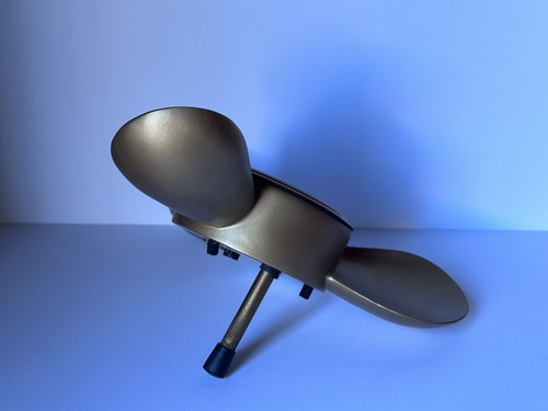 Howard Miller Plane Propeller Alarm Wall Clock – Antique Brass-Colored Finish - Picture 4 of 6