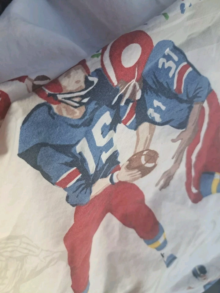 4 Pottery Barn Kids Boy Blanket Quilt 69"X 98" Sports Eddie Bauer 2 Shams 1 case - Image 3 of 4