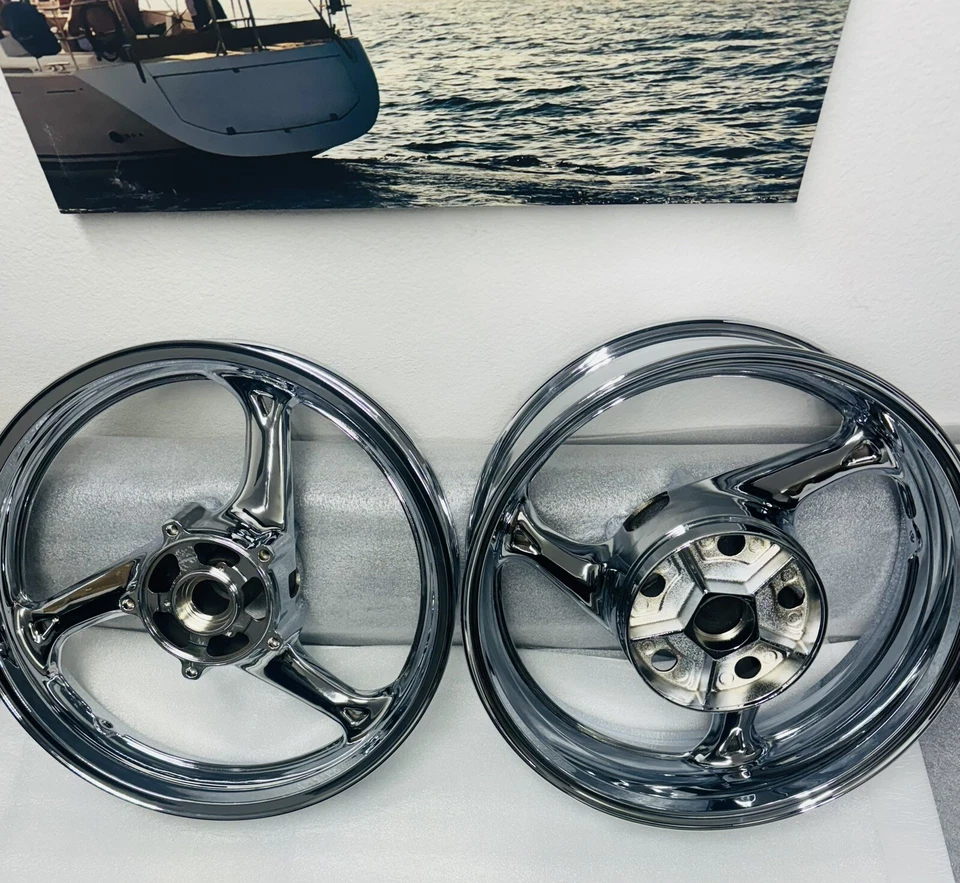Хромированные ободы колес Suzuki 2008 -20 HAYABUSA GSX 1300RA ABS ОБМЕН - Изображение 3 из 4