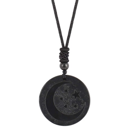 Shungite Natural Stone Pendant Cut Original Healing Crystal EMF Karelia Russia - Picture 11 of 15