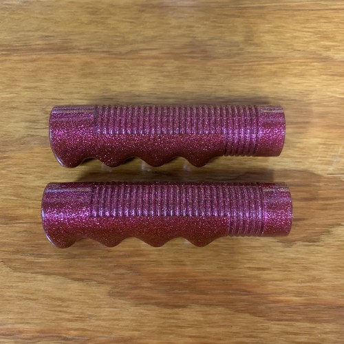 BICYCLE GRIPS NOS PURPLE GLITTER FITS AMF MURRAY SEARS AND MANY OTHERS
