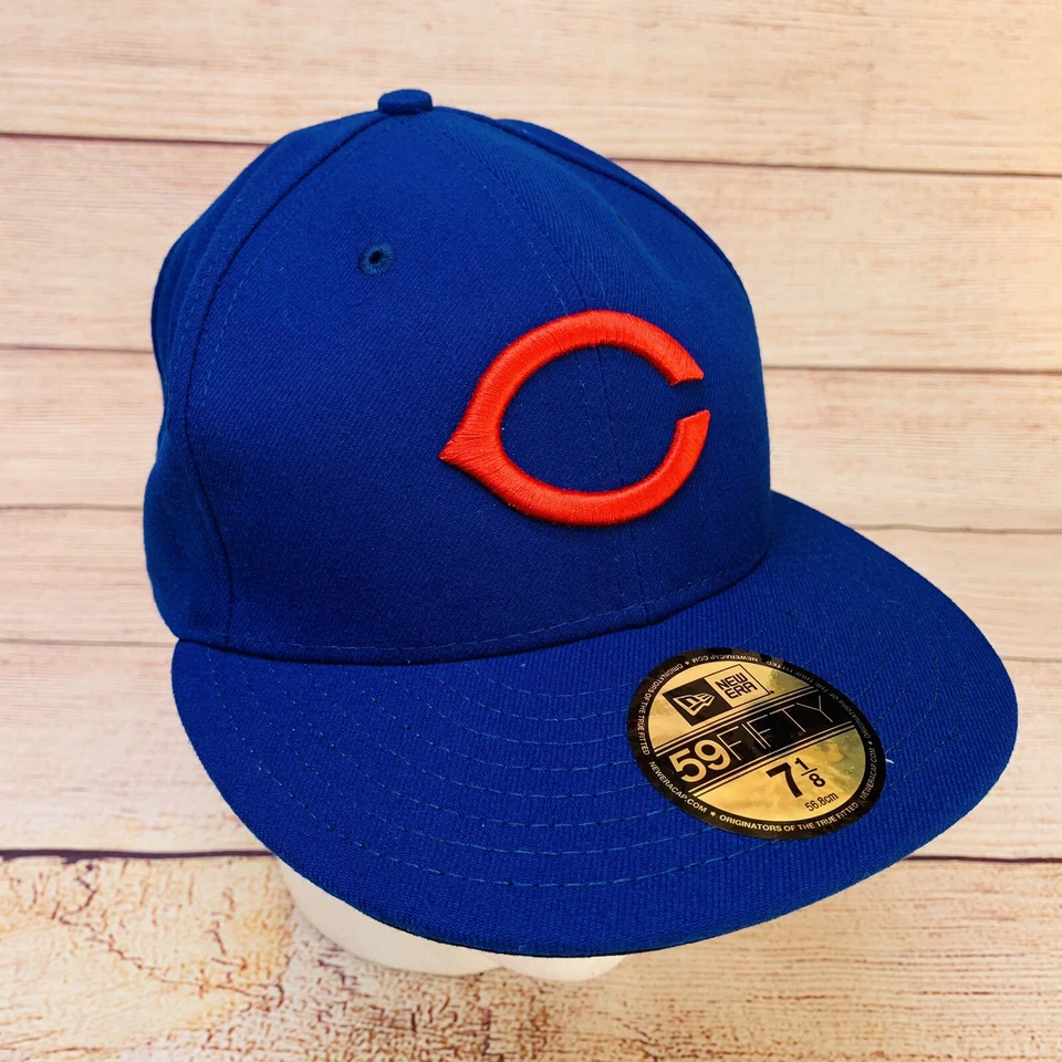 Chicago Cubs 1953 Turn Back The Clock New Era 59FIFTY On-Field Hat Cap Size 7 - Image 2 of 4